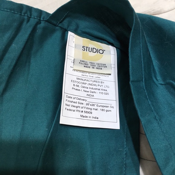 Two European shams, quilted face, 26x26” - Picture 3 of 3